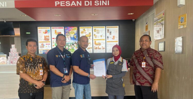 Kerjasama Jasa Raharja dengan McDonald Jember untuk Merchant Aplikasi JRku Reward