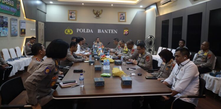 Polda Banten Gelar Anev Mingguan