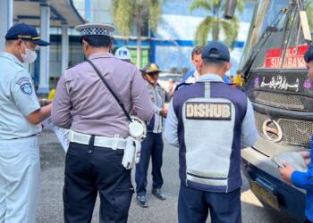 Sinergi Cegah Laka Lantas Angkutan Umum, Jasa Raharja Madiun Ikut Serta Dalam Kegiatan Rampcheck