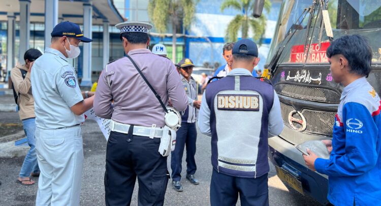 Sinergi Cegah Laka Lantas Angkutan Umum, Jasa Raharja Madiun Ikut Serta Dalam Kegiatan Rampcheck