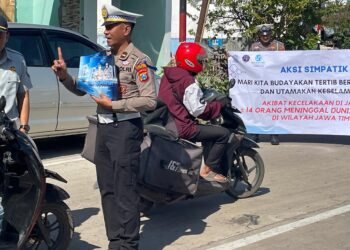 Cegah Fatalitas Korban Laka Lantas, Jasa Raharja Gelar Aksi Simpatik didaerah Rawan Laka