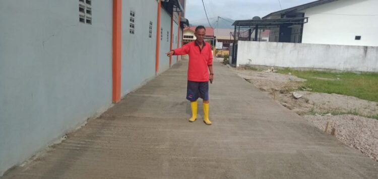 Penggunaan Dana Desa Hapoltahan Bangun Rabat Beton di Huta Pancur dan Pea Tolong Tarutung