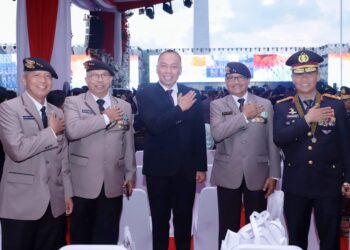 Hadiri Puncak HUT Bhayangkara ke-78 di Monas, Rivan A. Purwantono Apresiasi Transformasi dan Inovasi Polri