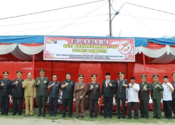 Forkopimda dan Penyelengara Pemilu, Hadir Lengkap Dalam Syukuran Hari Bhayangkara ke-78 di Polres Samosir