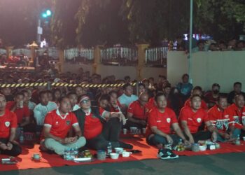 Meriah, Nobar Final Piala AFF U-19 di Polres Purbalingga Banjir Hadiah
