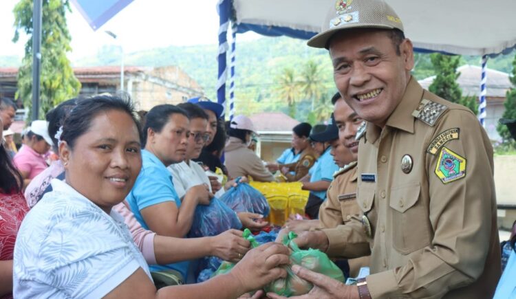 Pemda Mengadakan Gerakan Pangan Murah Diserbu Warga Pangururan