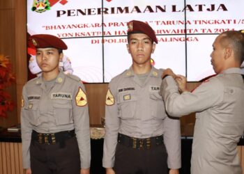 14 Taruna Akpol Latihan Kerja di Polres Purbalingga