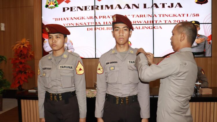 14 Taruna Akpol Latihan Kerja di Polres Purbalingga