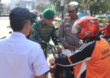 TNI-Polri, Satpol PP dan Dishub Bersinergi Sosialisasikan Operasi Patuh 2024 di Purbalingga