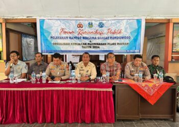 Jasa Raharja, KUPTD, dan Kepolisian Gelar Sosialisasi Pelayanan Publik di Kecamatan Wonosari Bondowoso