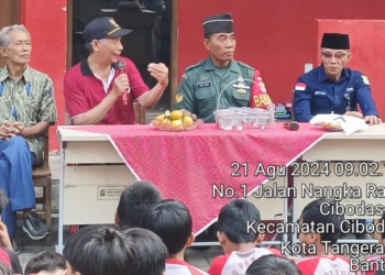 LPM, Binamas, Babinsa Kelurahan Cibodas Kota Tangerang, Lakukan Giat Sosialisasi dan Penyuluhan Tentang Bahaya Tawuran, Bulliying, Narkoba dan Judi Online di SDN 1 Perumnas 1