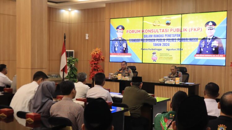 Polres Purbalingga Gelar Forum Konsultasi Publik tentang Standar Pelayanan