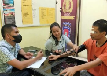 12 orang Tahanan Polres Samosir Dalam Keadaan Sehat