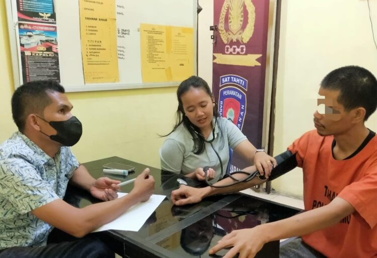 12 orang Tahanan Polres Samosir Dalam Keadaan Sehat