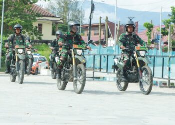 TNI-Polri dan Aparat Terkait Gelar Patroli Show of Force: Ciptakan Kondisi Aman di Tahapan Pilkada Serentak 2024 di Samosir