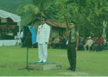 Pemerintah Nagari Koto Sani Meriahkan HUT RI ke 79 di Lapangan Batu Taba Jorong Padang Belimbing, Baru Perdana Tapi Sangat Khikmad