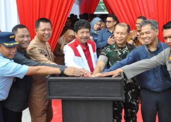 Korem 031/WB Ikuti Peresmian 2.664 titik sumber air bersih di seluruh wilayah Indonesia Secara Virtual oleh Kepala Staf Angkatan Darat