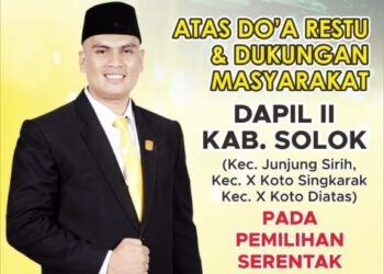 Trio Karno Vivo Anggota DPRD Kabupaten Solok  Periode 2024-2029 Dari Parta Golkar Dapil 2 Putra Asal Nagari Koto Sani Resmi Dilantik, Ucapkan Sumpah Dan Janji