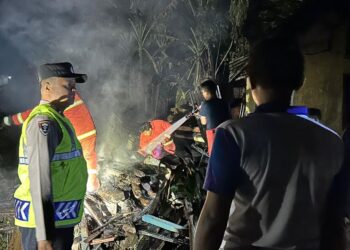 Ketiduran saat Memasak Bubur, Dapur Warga Kutasari Ludes Terbakar
