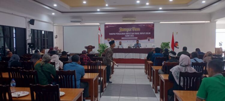 KPU Kabupaten Solok Gelar Jumpa Pers Tahapan Pencalonan Bupati dan Wakil Bupati Solok Thn 2024