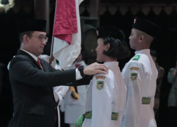 Dikukuhkan, 30 Paskibraka Banyumas Siap Kibarkan Bendera