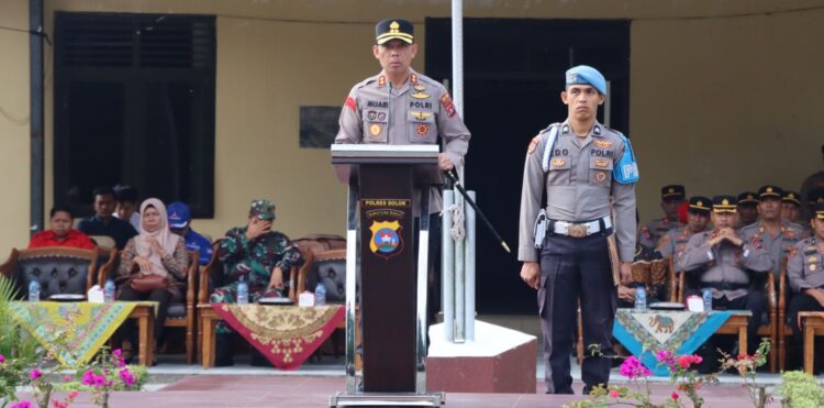 Gelar Pasukan Operasi Mantap Praja 2024, Kapolres Solok Pimpin Pelaksanaan Apel