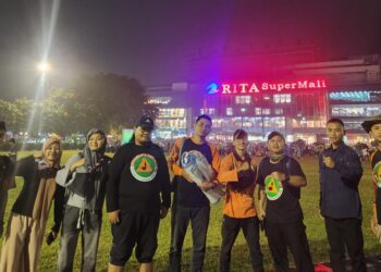 Seusai Nobar Timnas vs Australia, Pramuka Peduli Banyumas Langsung Beraksi