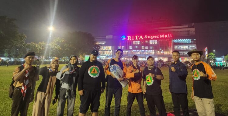 Seusai Nobar Timnas vs Australia, Pramuka Peduli Banyumas Langsung Beraksi