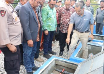 Bupati Samosir Resmikan Air Bersih Desa Hutarihit, Kecamatan Nainggolan