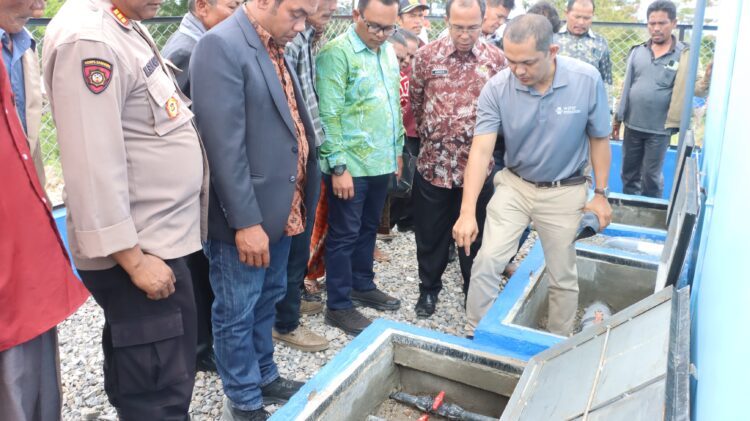 Bupati Samosir Resmikan Air Bersih Desa Hutarihit, Kecamatan Nainggolan