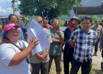 Polres Samosir Amankan Pelaksanaan Constatering Objek Eksekusi di Desa Saitnihuta, Pangururan