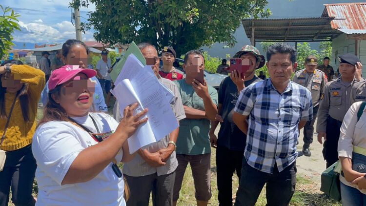 Polres Samosir Amankan Pelaksanaan Constatering Objek Eksekusi di Desa Saitnihuta, Pangururan