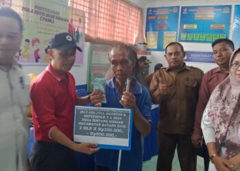 Pemeritah Desa Bintang Meriah Salurkan Dana BLT DD Bulan Juli,Agustus,September 2024 ke 80 Warga