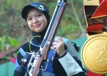 Bidikan Tembak Athary Zahraa Kembali Hasilkan Emas dan Perak di PON 2024