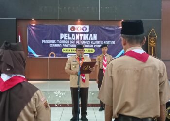 Ketua Kwarcab Banyumas Lantik Pengurus Kwarran Pekuncen