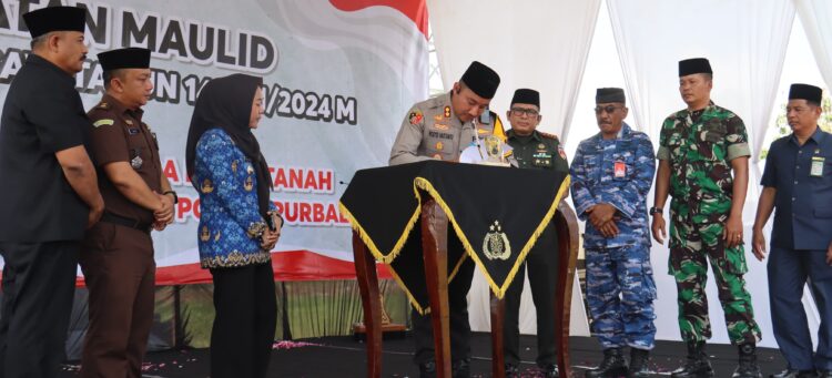 Gelar Peringatan Maulid Nabi, Polres Purbalingga Terima Hibah Tanah untuk Pembangunan Mapolres