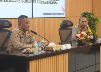 Polda Jateng Lakukan Pengawasan Operasi Mantap Praja Candi 2024 di Polres Purbalingga