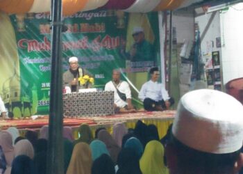 Muspika Kecamatan Halongonan Hadiri Maulid Nabi Muhammad