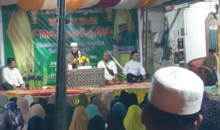 Muspika Kecamatan Halongonan Hadiri Maulid Nabi Muhammad