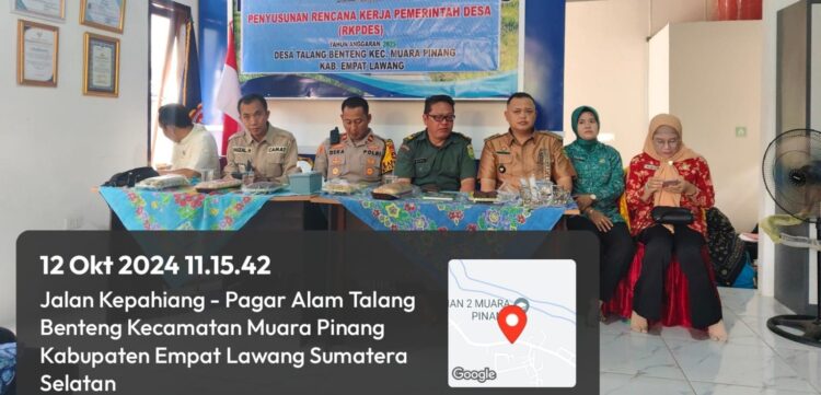Pemerintah Desa Talang Benteng Laksanakan BLT DD Musdes RKPDES, Realisasikan  Insentif dan Pembagian BLT DD  Tahun 2024