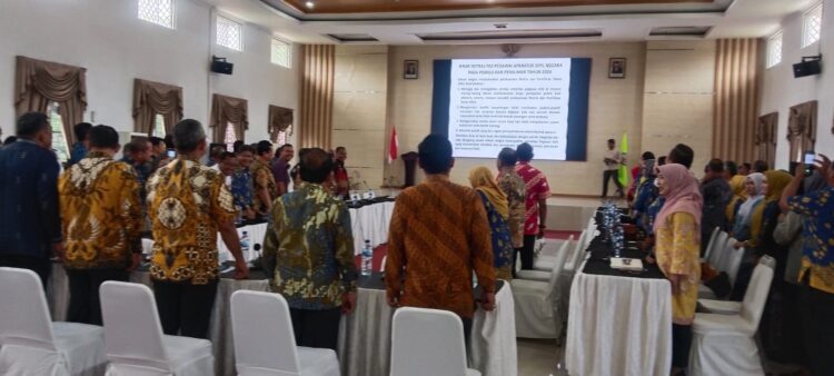 Pj.Bupati Deli Serdang Pimpin Kegiatan Sosialisasi dan Pembacaan Ikrar Netralitas ASN Dalam Pilkada 2024