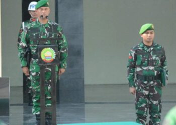 Kasrem 031/WB Pimpin Upacara Bendera 17an Bulan Oktober 2024