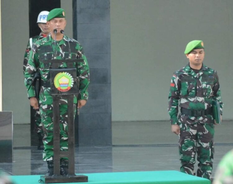 Kasrem 031/WB Pimpin Upacara Bendera 17an Bulan Oktober 2024