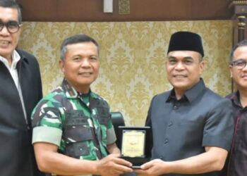 Danrem 031/Wira Bima Lakukan Silaturahmi dengan  Ketua dan Wakil Ketua DPRD yang Baru Dilantik