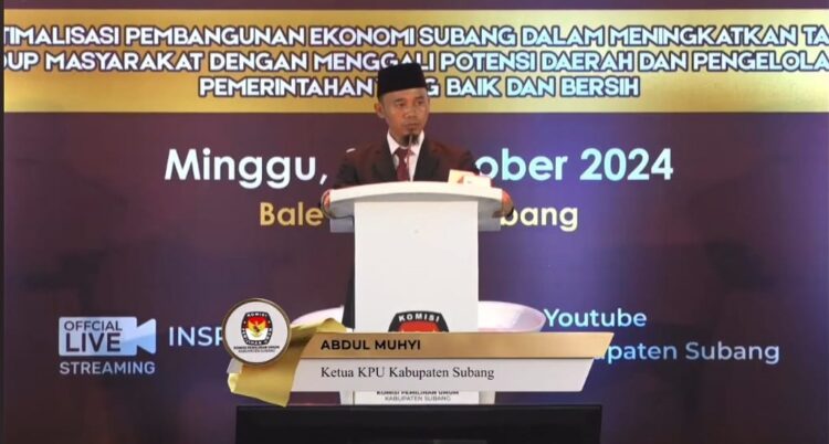 Debat Pertama Paslon Bupati dan Wakil Bupati Subang