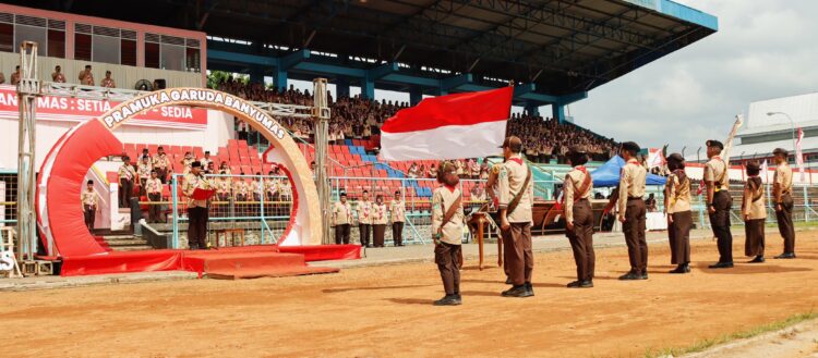 Luar Biasa, 16.901 Pramuka Banyumas Dilantik Jadi Pramuka Garuda