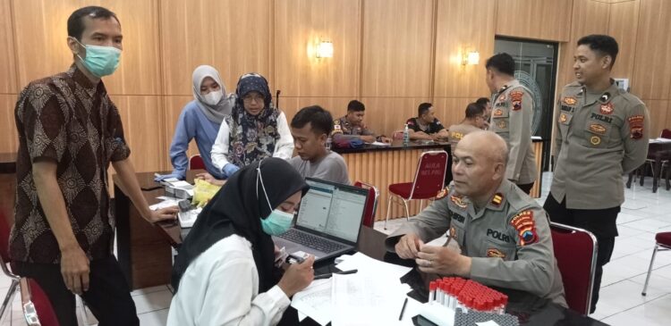 Polres PurbaIingga Gelar Pemeriksaan Kesehatan Anggota