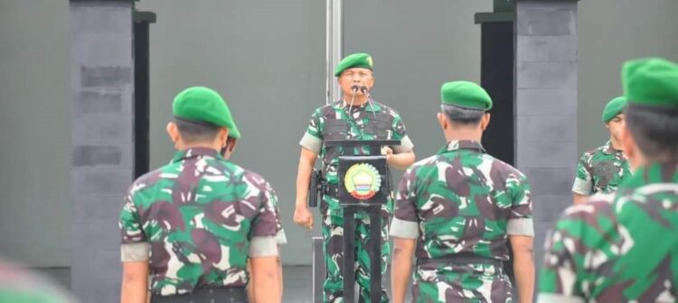 Upacara Kenaikan Pangkat Prajurit Korem 031/Wira Bima.