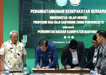 Pj Bupati Banyumas dan Rektor UIN Saizu Tandatangani MOU Perkuat Implementasi Tri Dharma Perguruan Tinggi