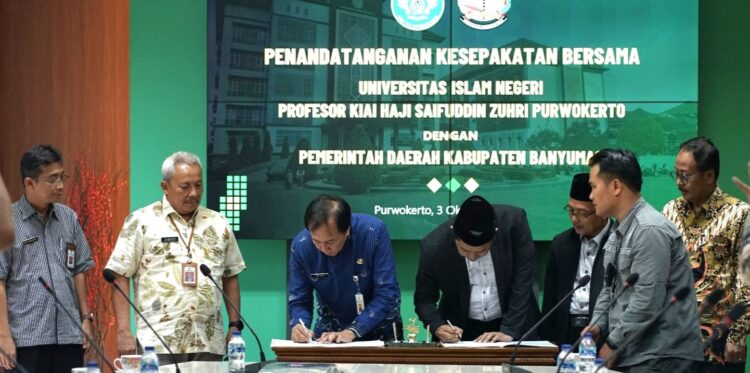 Pj Bupati Banyumas dan Rektor UIN Saizu Tandatangani MOU Perkuat Implementasi Tri Dharma Perguruan Tinggi